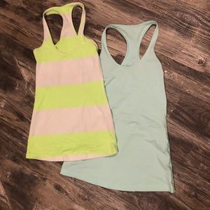 2 Lululemon luon racer back tank tops
